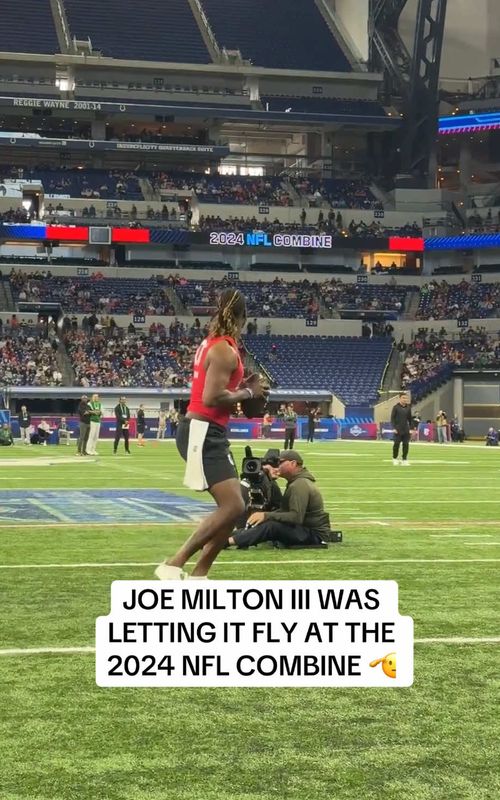 #joemilton put on a show at the 2024 #nflcombine 🚀 #nfl #dallascowboys 