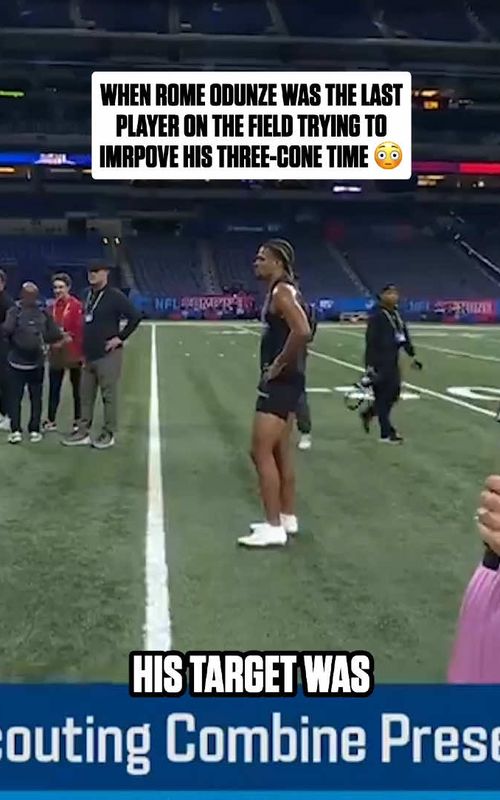 dedicated to the game 🫡 #romeodunze #chicagobears #nfl #nflcombine 