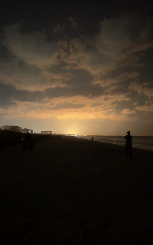 genuinely one of the craziest things I’ve ever seen #rocketlaunch #spacex #florida #cocoabeach 