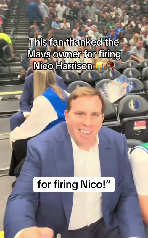 Nah “You’re welcome” is CRAZY 💀 #NBA #mavs #nicoharrison #fired #gm (via @Shaan Noorani)