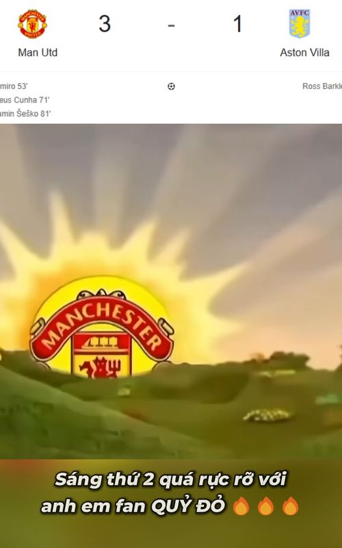 Ngạo nghễ giữ vững vị trí Top 3 trên BXH 😎😎😎 #manchesterunited #PremierLeague #funny #meme #SportsOnTikTok #thethao247