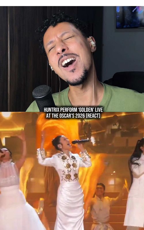 HUNTRIX performs ‘Golden’ live at the Oscars 2026 react! #huntrix #kpopdemonhunters #oscars #oscars2026 