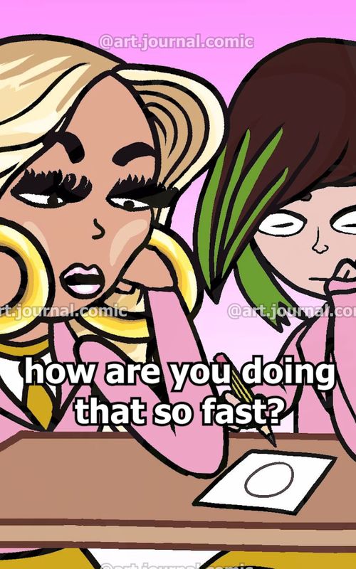 POV: the popular girl sees your drawing in high school before first period 🎨 #pov #populargirls #highschool #art #animation 