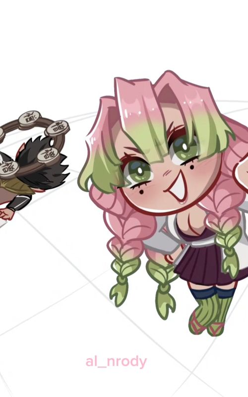 Mitsuri VS Hantengu (Zohakuten) 💗💥💢 (BBpanzu - Bang Bang Bang) E pensar que um mês atrás eu estava falando que não iria fazer essa trend pq ia dar muito trabalho... no final foi a mais divertida que eu fiz até agora!! 😆😆 - App: @clipstudioofficial & Alight Motion  #mitsuri #demonslayer #fanart #digitalart #trending