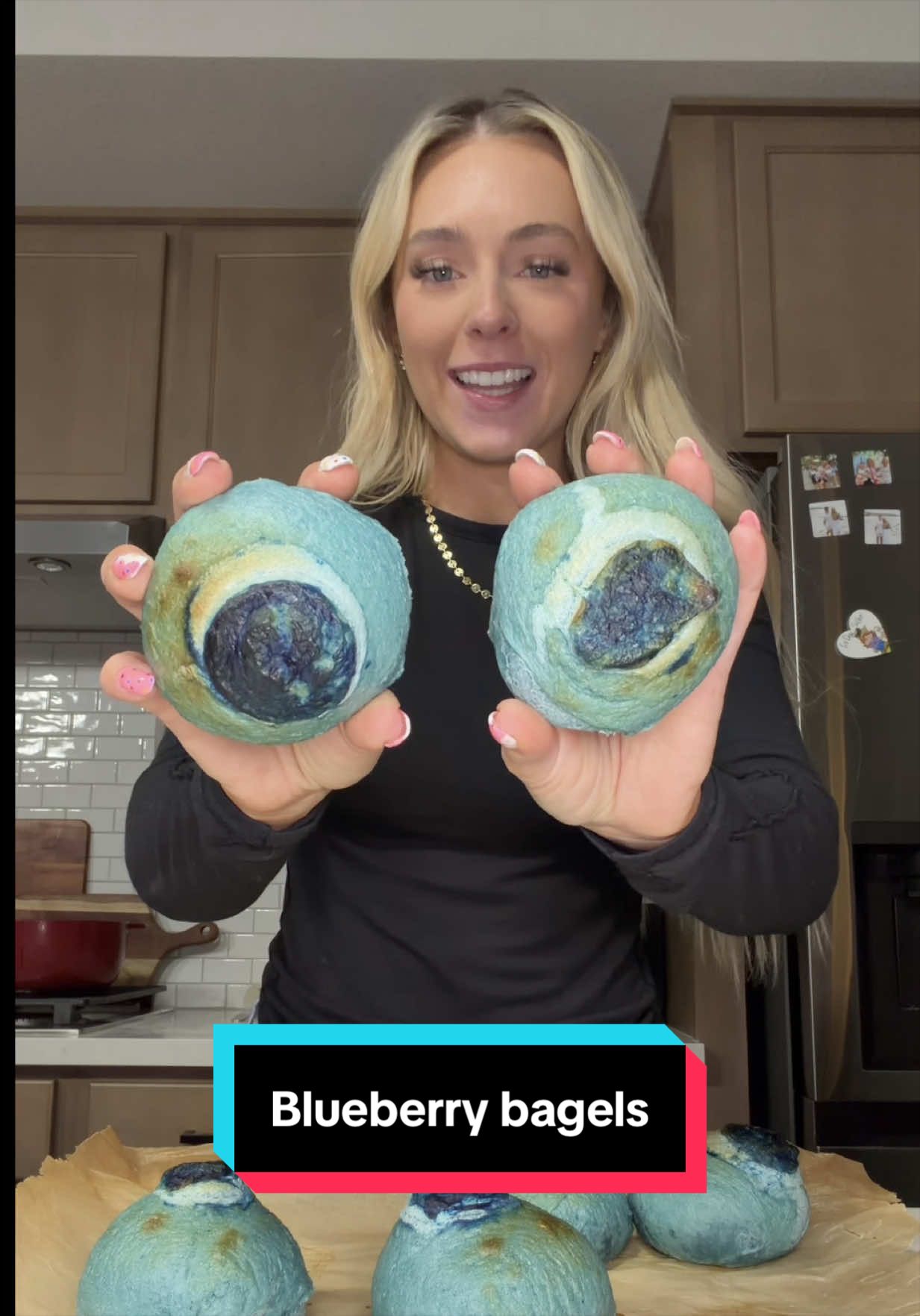 Don’t trust the process 😐 #baking #sourdough #DIY making blueberry sourdough bagels 