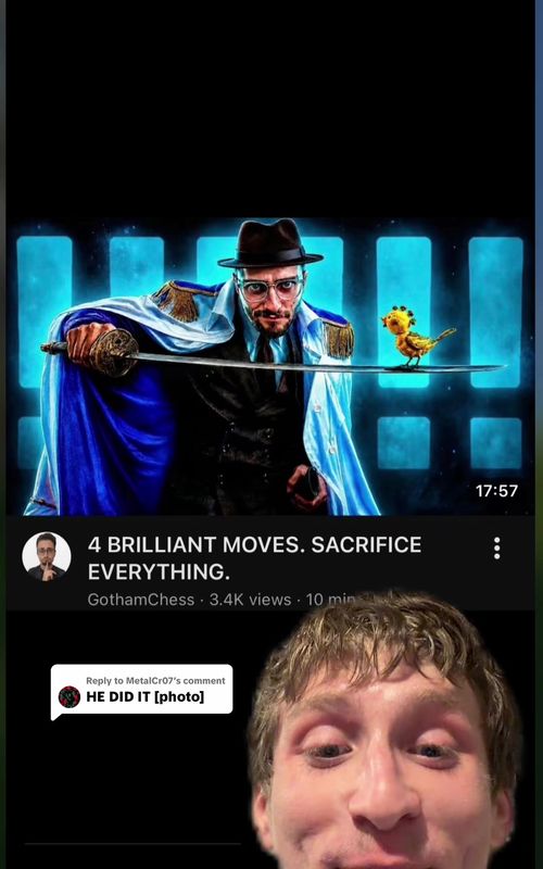Replying to @MetalCr07 thank you@GothamChess ik you changed the title but this one felt more dramatic for the video #bogard #gothamchess #shanks #elbaf #loki  