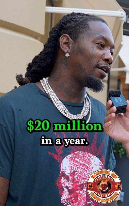 $20 MILLION in one year 🤯 I interviewed famous rapper Offset in Monaco and I asked him how he got RICH! Since he didn’t come from money I asked him the turning point to becoming financially free in his life. He also told me the best financial advice he’d give to people starting to make a lot of money. Lastly, I asked him if he believes in God and the best advice he’d give the younger generation. #wealth #entrepreneur #financialfreedom #motivation 