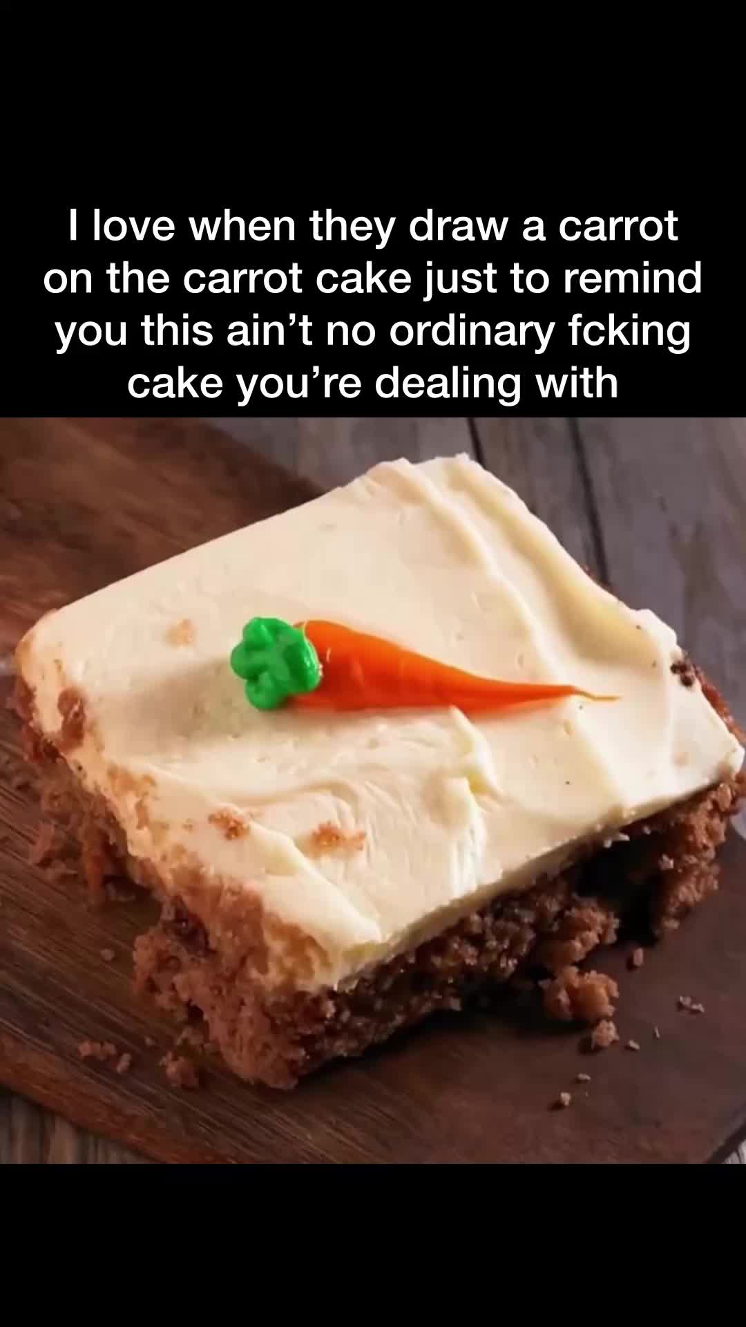 Prepare your face hole! 🥕  . . #carrot #cake #carrotcake #baking #fyp