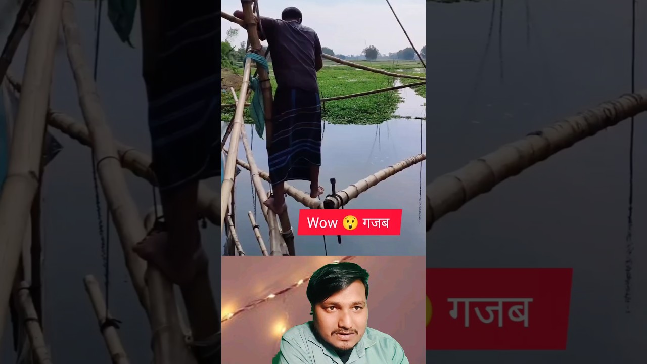 Desi Fishing Jugaad 😱 | Gaon Ka Amazing Fish Catch Trick | Full Catch Video #desi #fishing #jugaad