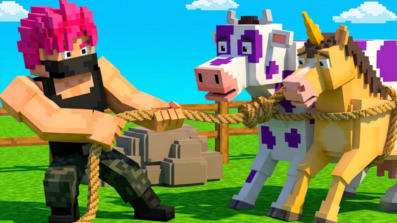 Minecraft Thieves at Old MacDonald Farm! All Animals are Gone. New Episode Old Mcdonald Rescue Story