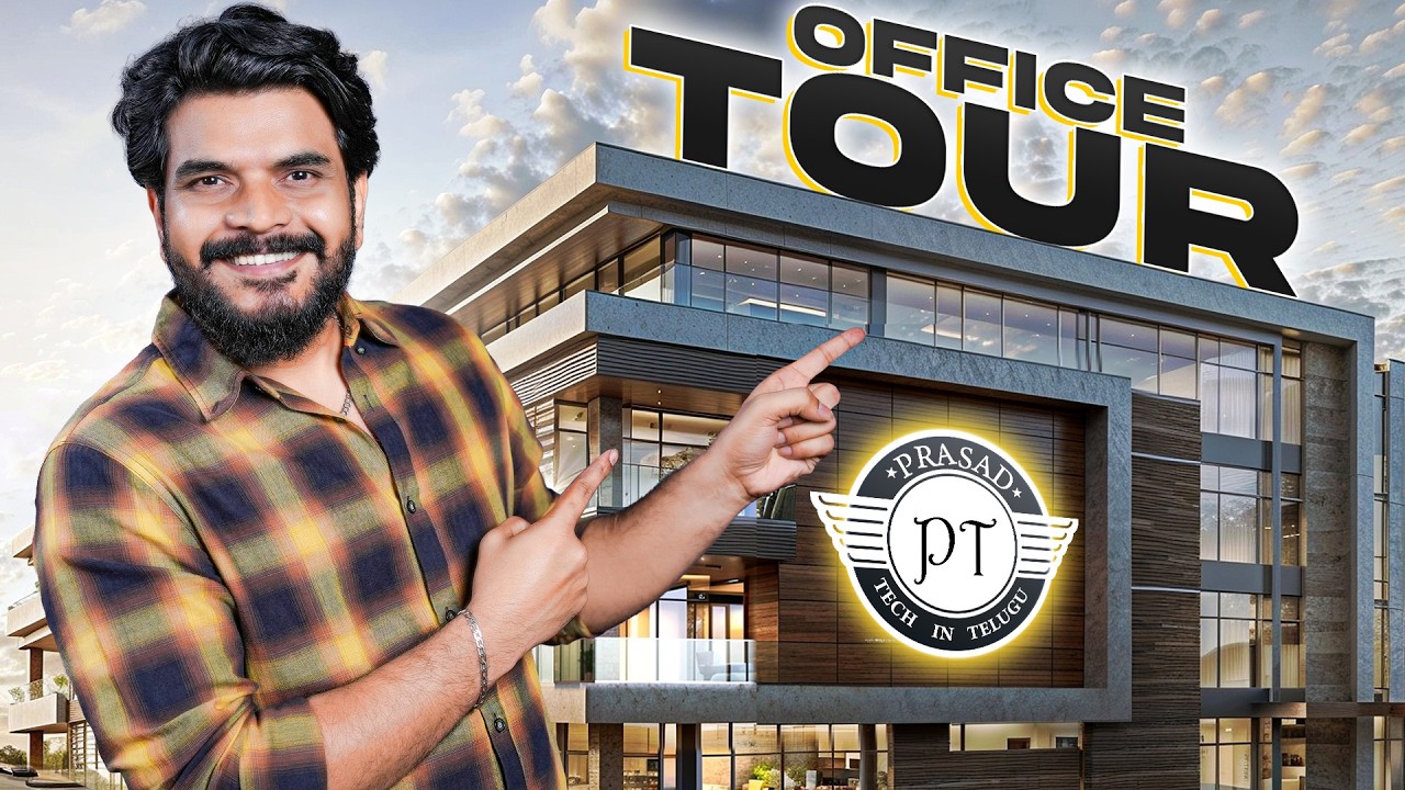 PrasadTechinTelugu Office Tour 3.0 🤩 | A Tour of Our New Workspace 🥳🔥