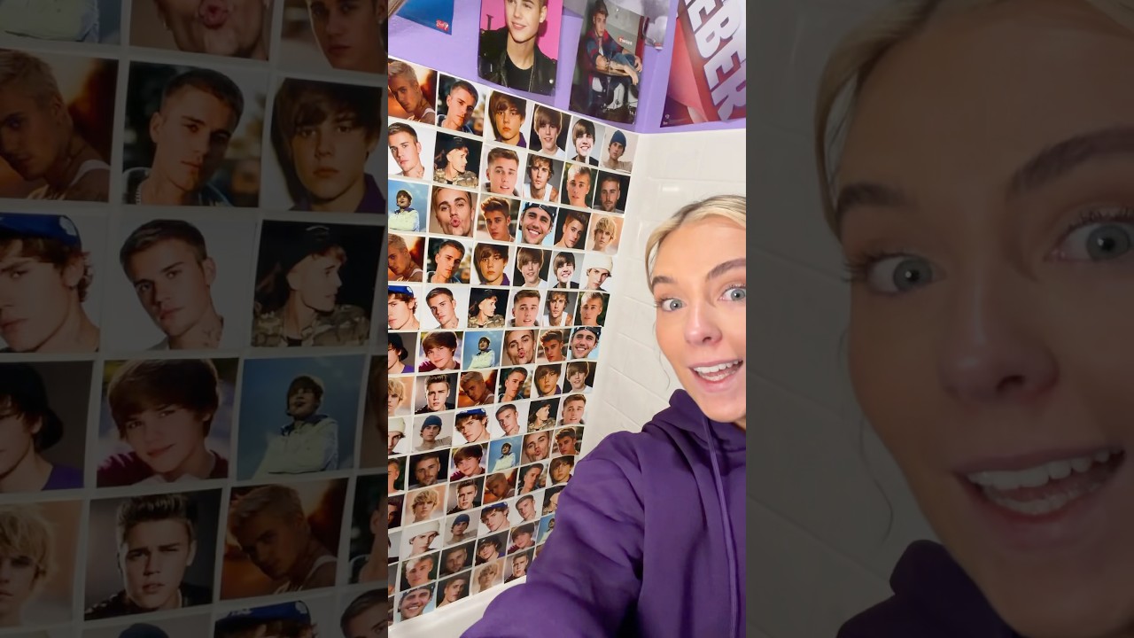 Happy birthday from a casual fan🎂🥳 #painting #diy #homeimprovement painting Justin Bieber bathroom