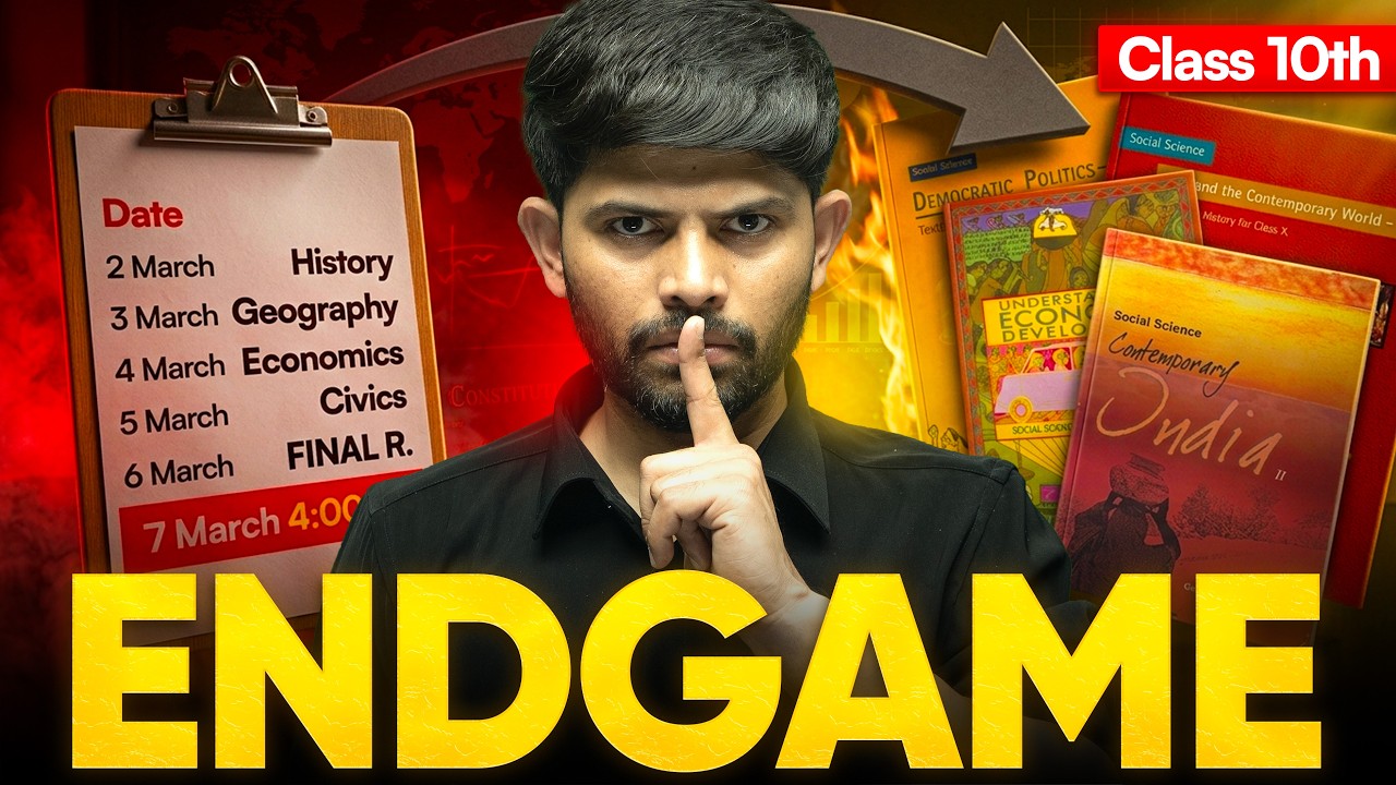 SST Final Exam Strategy for Class 10 SST | 5-Day Revision Plan (2-7 March) #digrajsir