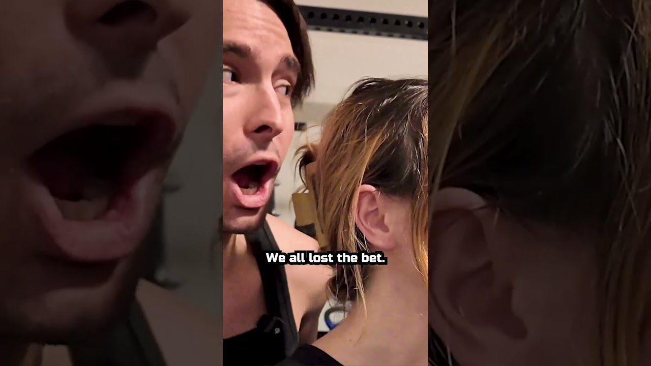 We ALL lost a bet... #vlog #behindthescenes #fitness