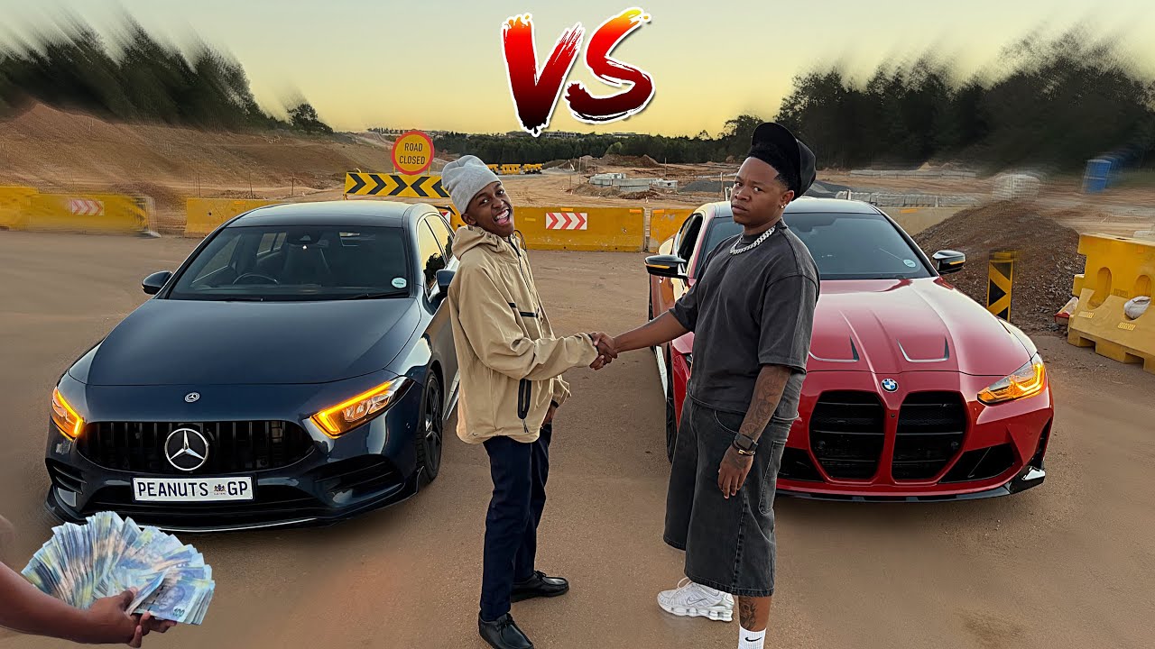 Ghost Hlubi's BMW M4 Vs Peanut’s AMG Race For R50 000!!