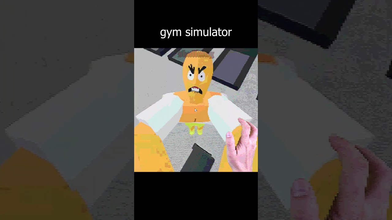 gym simulator #gym #shorts #comedy #memes