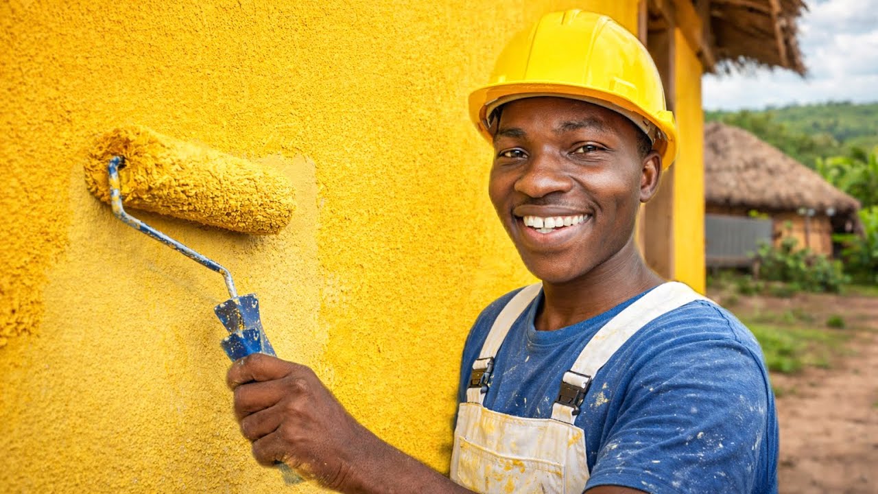 COMEÇOU! Pintando a Casa da Mamã Sorridente 😍🏡