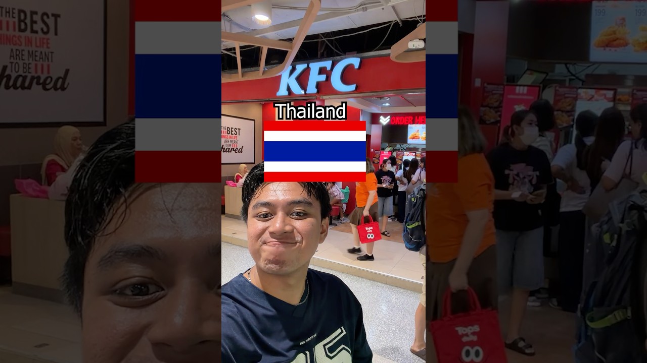 KFC Singapore vs Thailand #chicken #food #star #review #fyp #shorts