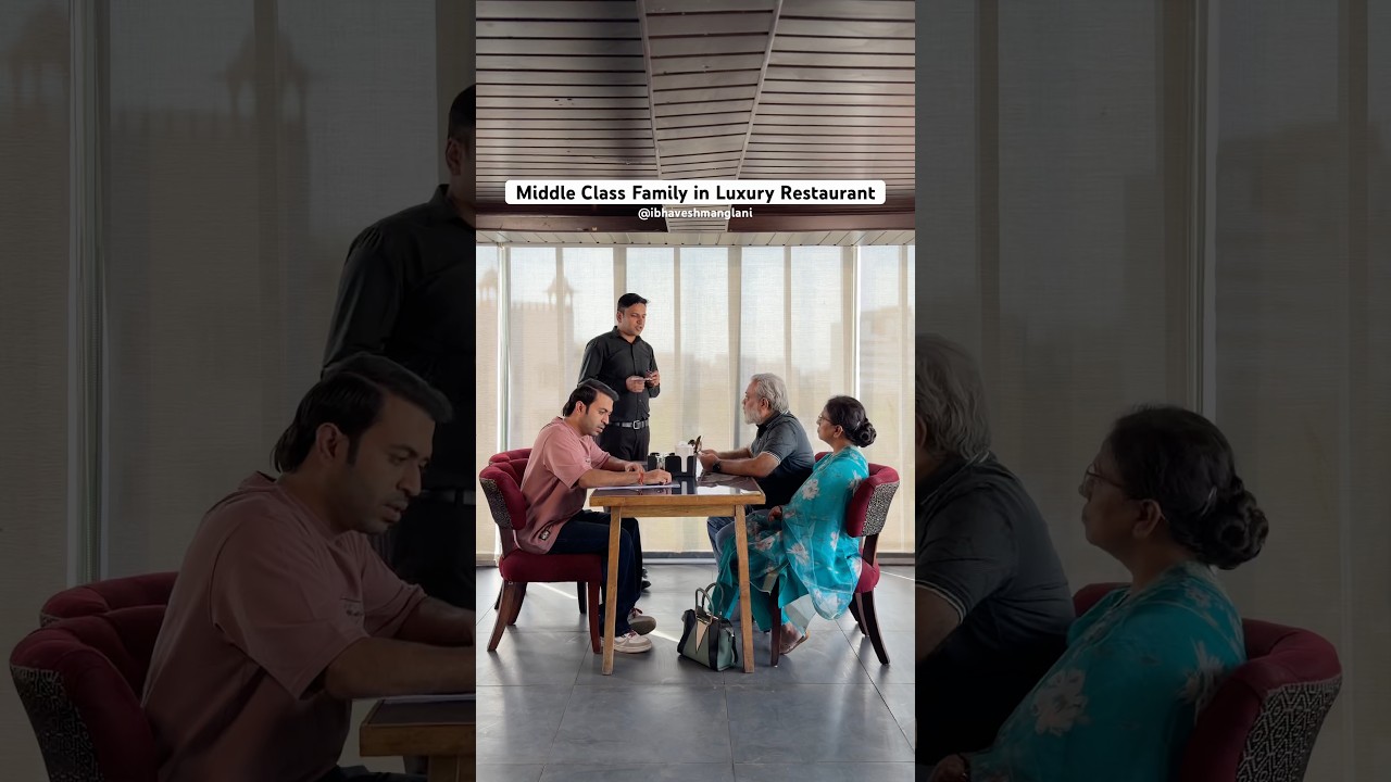 Middle Class Family in Luxury Restaurant #ytshorts #comedy #familycomedy #indianfamily #shorts