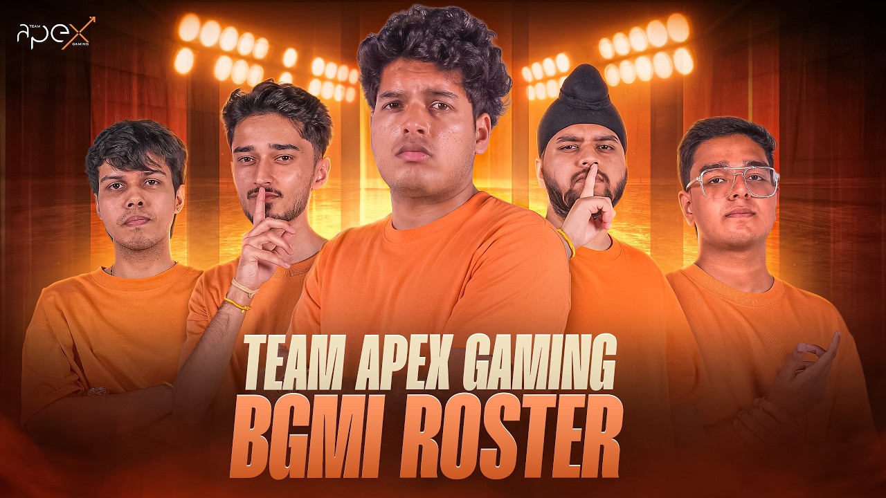 BGMI ROSTER REVEAL | TEAM APEX GAMING 🖤🔝