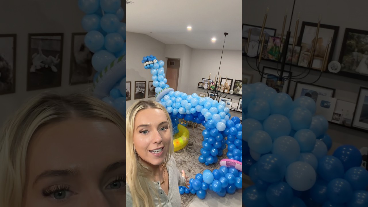 My new pet bronky 🎈🦕 #diy #craft giant balloon dinosaur from @fivebelow  #ad #fivebelowfinds