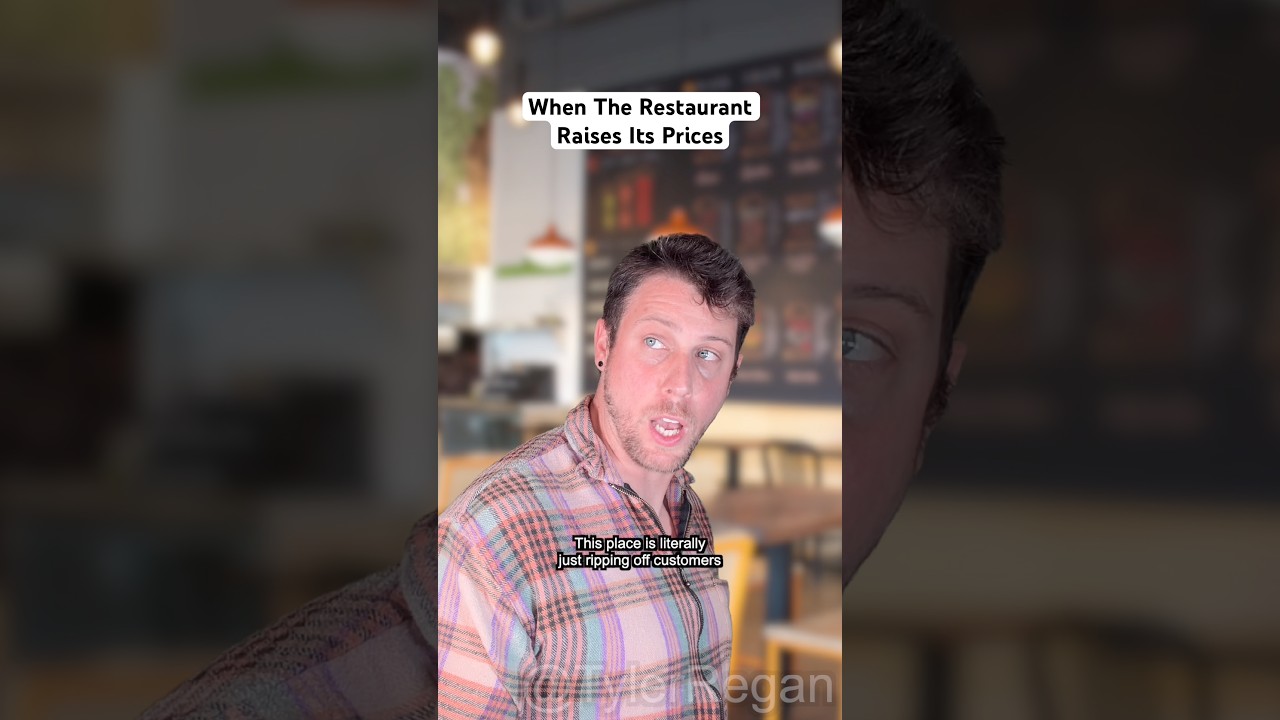 When The Restaurant Raises Its Prices #restaurant #money #customer #shorts