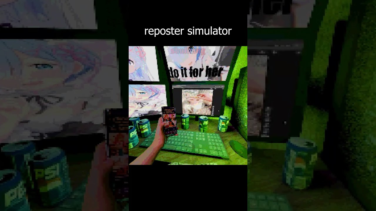 reposter simulator #shorts #memes #funny #comedy #gaming