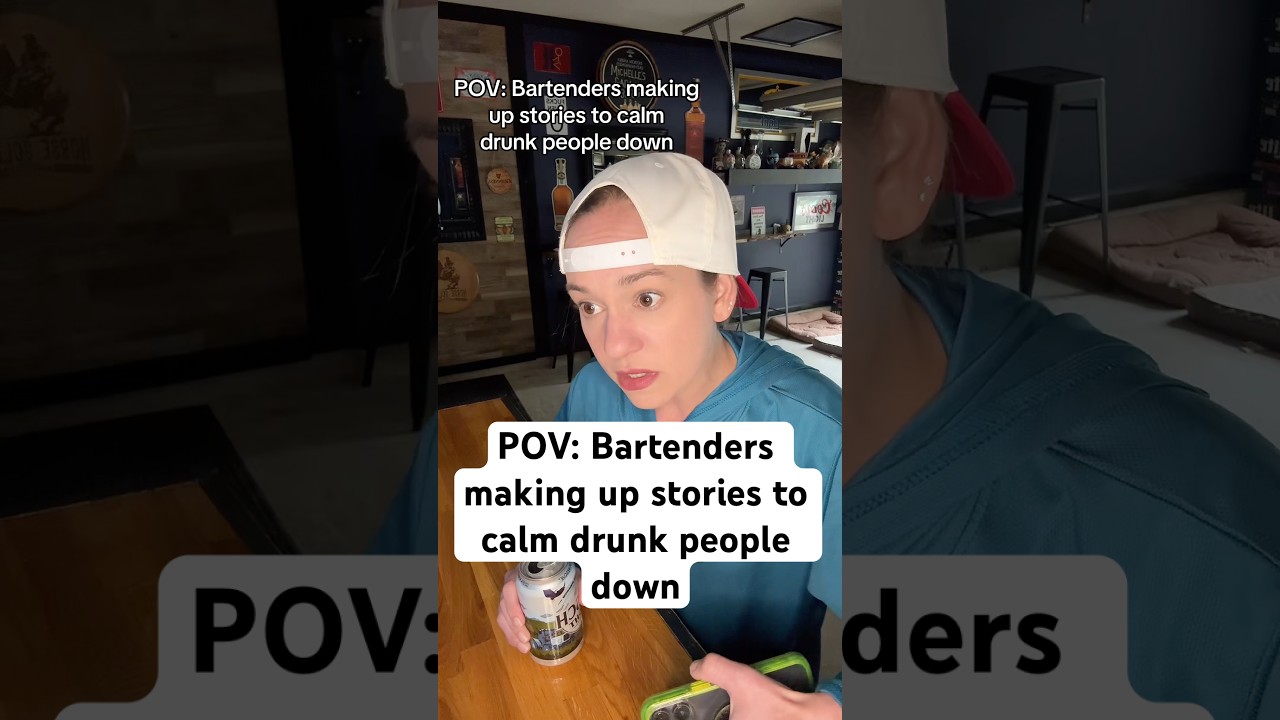 How bartenders calm drunk customers down at closing time #bartender #serviceindustry