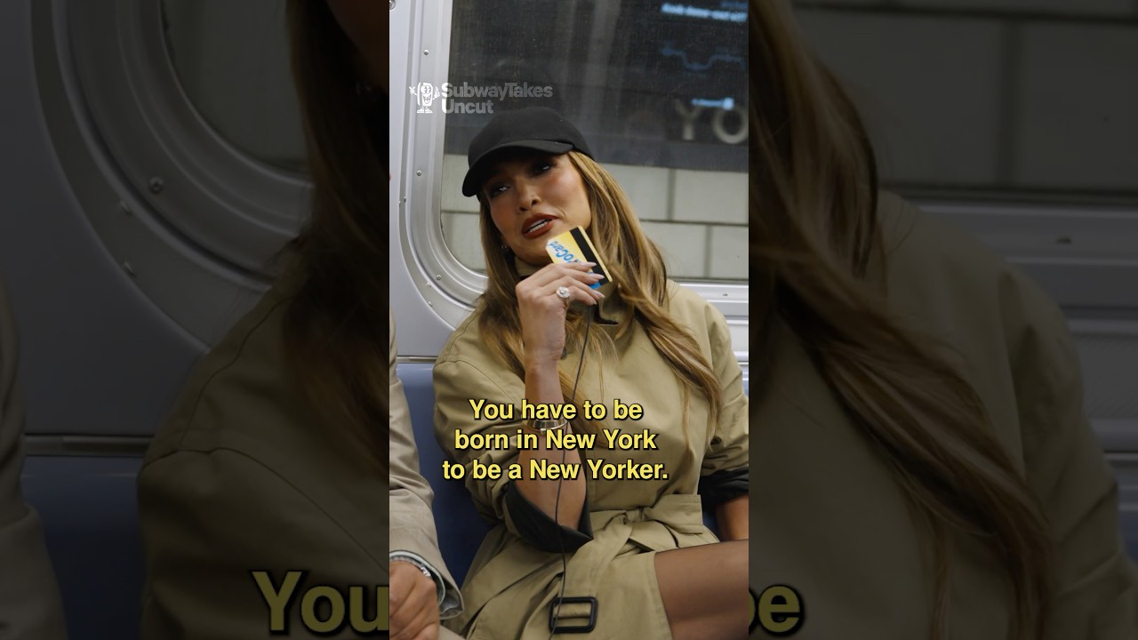 You have to be born in New York to be a New Yorker!! @JenniferLopez #subwaytakes #interview  #nyc