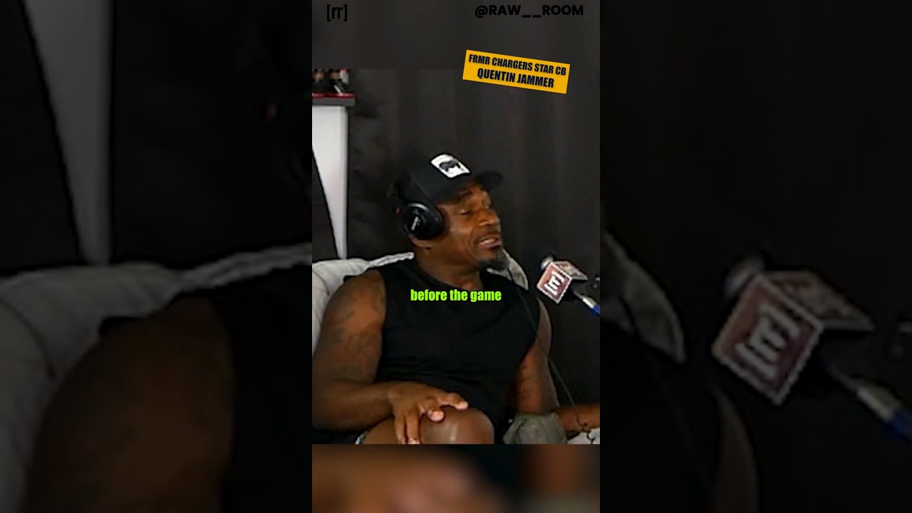 WOW Frmr Chargers Star CB Quentin Jammer On PLAYING GAMES DRUNK: DRINKING 2 BOTTLES PREGAME #nfl