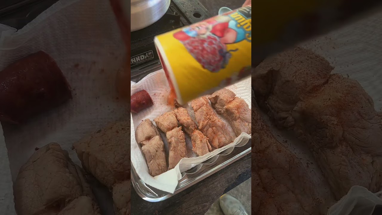 Cooking a meat boil #fishing #cooking #outdoors