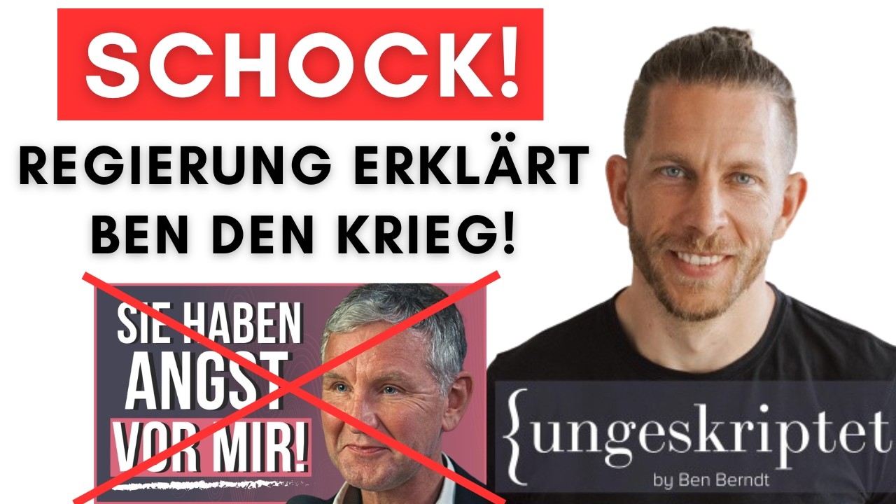 Regierung will Höcke-Interview zensieren: Ben reagiert mit Kriegserklärung!