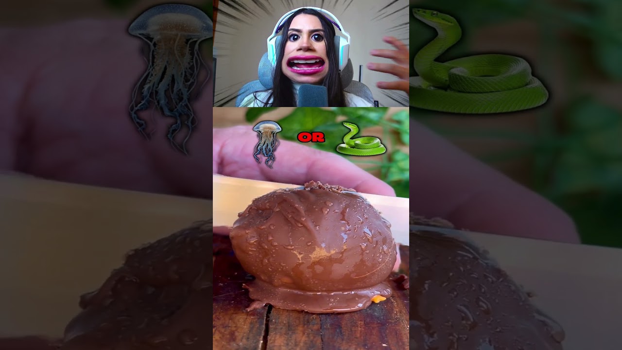Qual está encoberto pelo chocolate 😱 #asmr #food #shorts