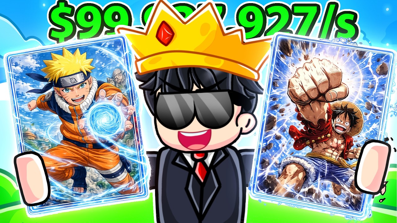 I Got the RAREST CARD in ANIME CARD Roblox!