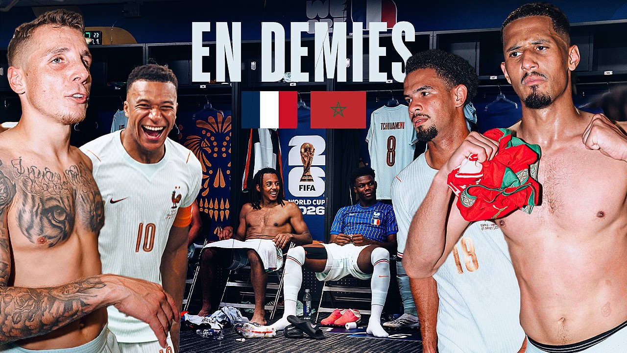 JOIE et mots des BLEUS dans le VESTIAIRE ! (après-match France-Maroc 2-0)