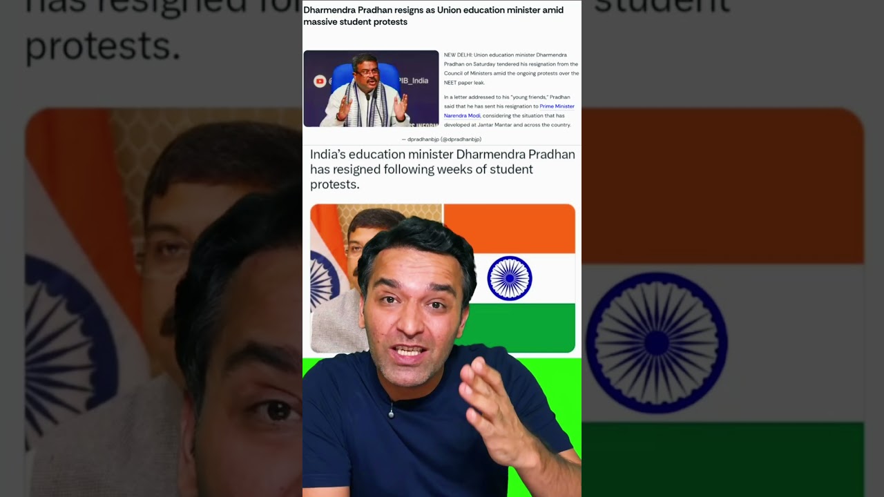 Dharmendra Pradhan, indian Education minister resigned.#amitkilhor #kilhor #cockroach #resign